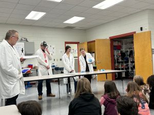 THS STEM Club with 5th grade students